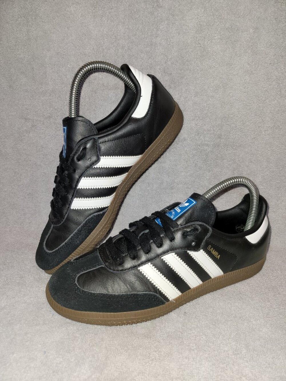 Adidas Samba OG Black Clear Granite Women's Leather Women's Size 6 Shoes IG9031 - Picture 8 of 16